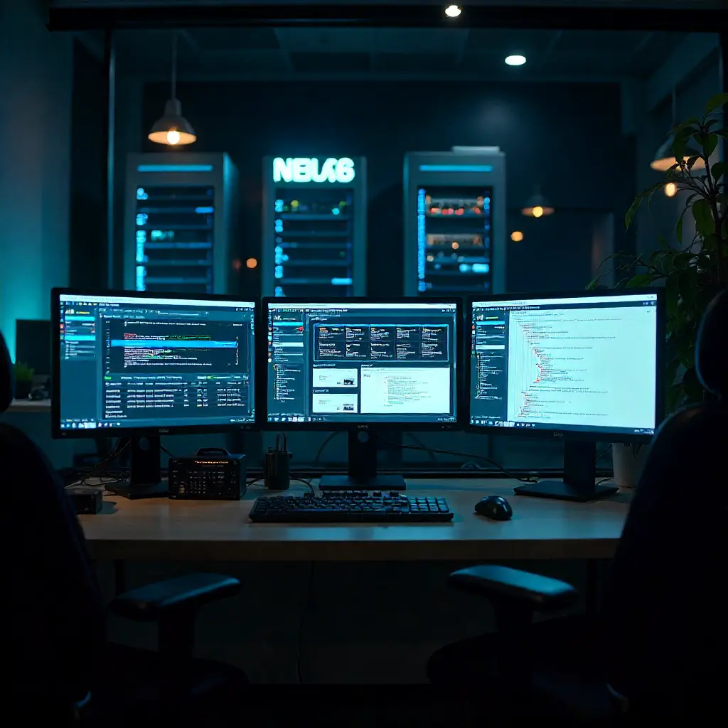 Modern server infrastructure for website hosting and development