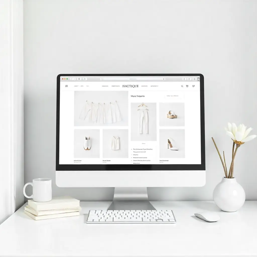 Modern e-commerce website design for boutique fashion store