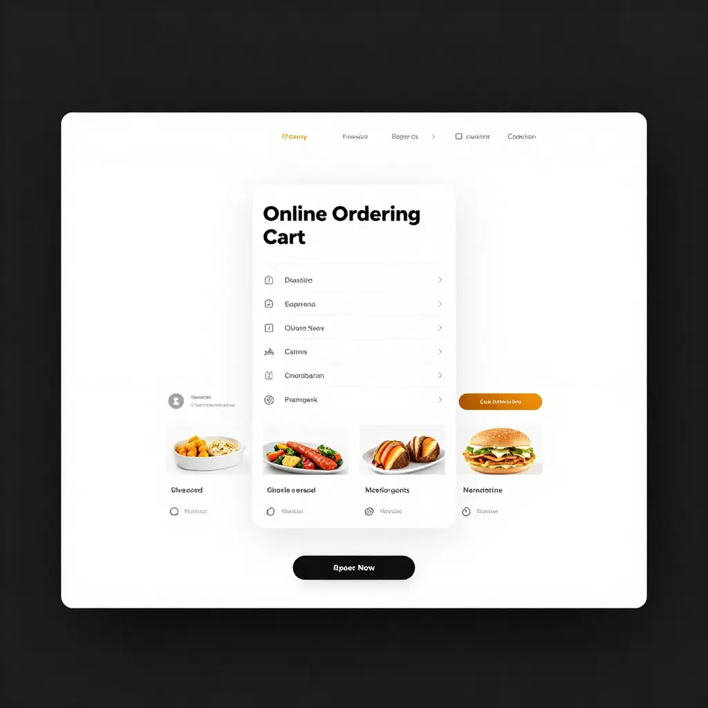 Interactive restaurant website with online ordering and menu display