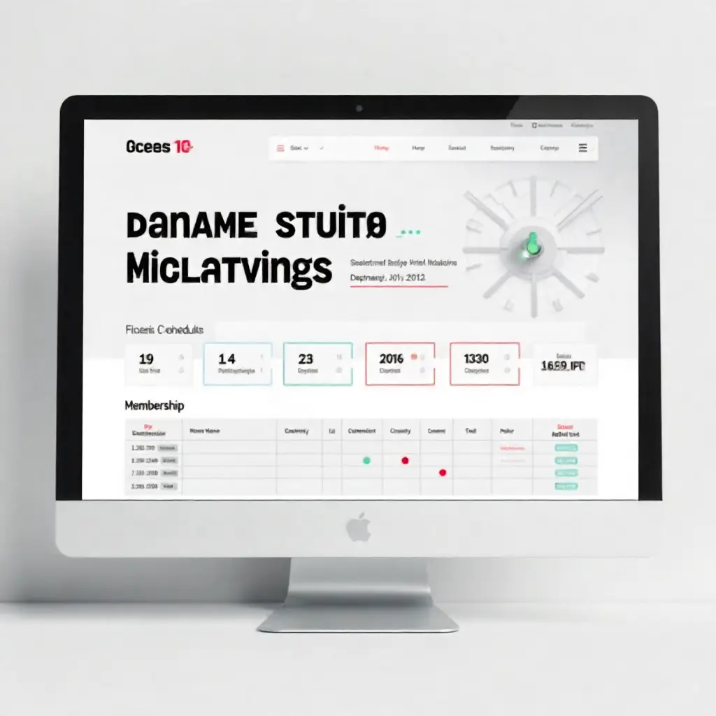 Dynamic fitness studio website with class schedules and membership options